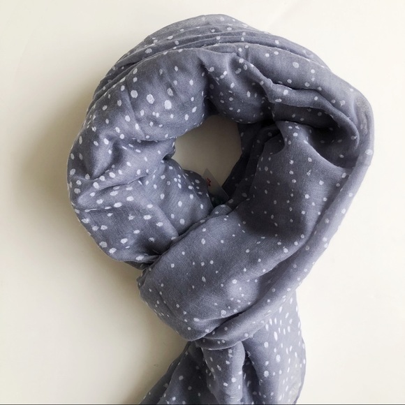 Grey Purple Speckled Lightweight Flowy Scarf - Picture 7 of 14
